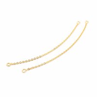 Verbinder als Kette aus Messing 18k gold beschichtet 2...