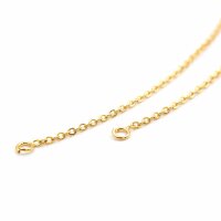 Verbinder als Kette aus Messing 18k gold beschichtet 2...