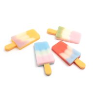 Resin Cabochons Eis am Stiel im Farbmix 52,5mm x 23mm 4...