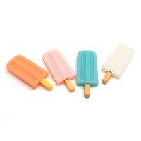 Resin Cabochons Eis am Stiel im Farbmix 57mm x 22mm 4...