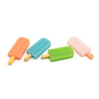 Resin Cabochons Eis am Stiel im Farbmix 57mm x 22mm 4...