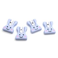Resin Cabochons Hase als Anspitzer in Flieder 23mm x 18mm...