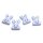 Resin Cabochons Hase als Anspitzer in Flieder 23mm x 18mm 4 Stück
