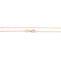 fertige kurze Gliederkette mit 18k rosègold...