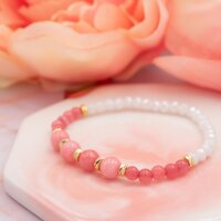Perlen aus natürlichem Rhodochrosit 6mm 4 Stück