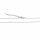 Kugelkette Messing 50,5 cm Halskette mit Karabinerverschluss Platinfarben 1,5mm