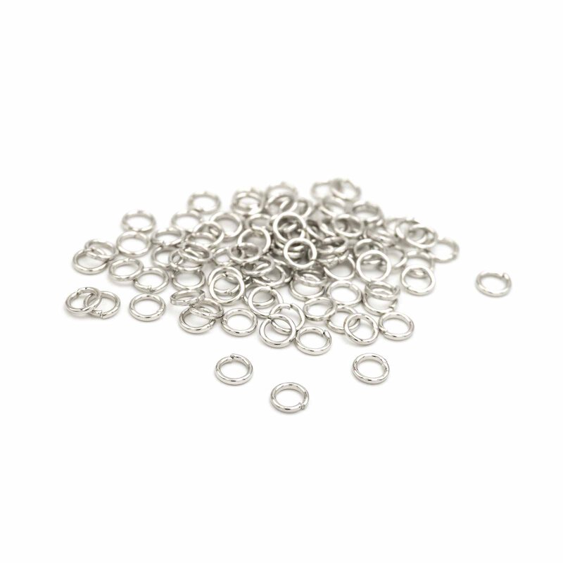 Biegeringe in platinfarben 5mm 100 Stück