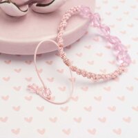 Glasschliffperlen als Würfel in rosa 4mm 20 Stück