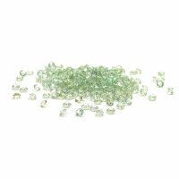 Glasmedaillon Einleger Diamant in grün 300 Stück