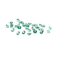 Glasmedaillon Einleger Diamant in smaragd 300 Stück