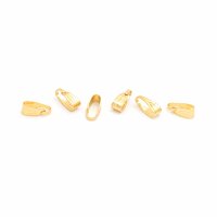 Collierschlaufen aus Messing, 18K Goldbeschichtung, 7 mm,...