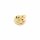 runder Anhänger mit einem Auge und bunten Zirkonia 18K Goldbeschichtung 1 Stück