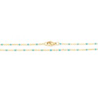 fertige Gliederkette mit Emaille in blau aus 304...