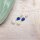 Verbinder als Tropfen in royalblau 2 Stück