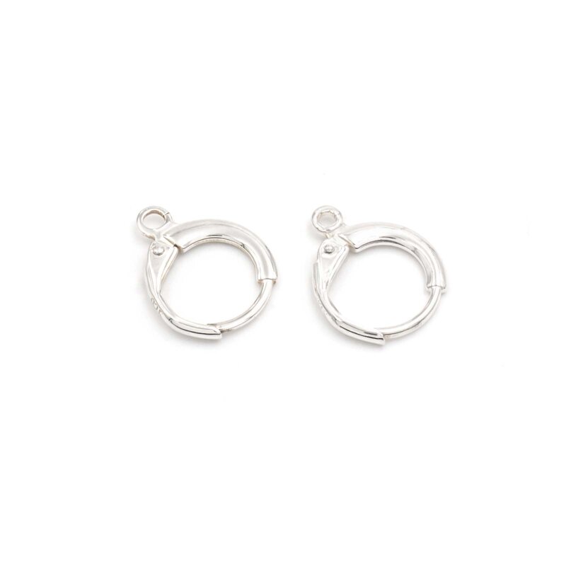 Creole aus 925 Sterling Silber 12 mm 2 Stück