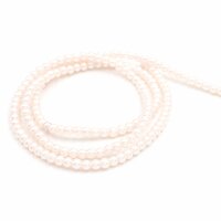 Glaswachsperlen in antik weiß 3mm x 3,5mm 1 Strang