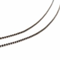 Kugelkette in gunmetal 2mm 2 Meter