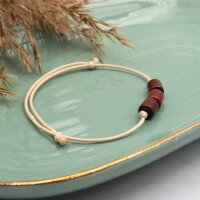 längliche Holzperlen in dunkelbraun 7mm x 6mm 30...