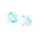 Anhänger 3D Regenschirm Acryl blau Messing 19,5mm x 20mm 2 Stück