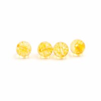 Perlen aus natürlichem Citrin 8mm 4 Stück