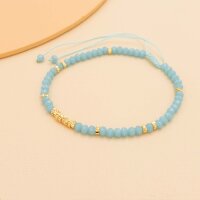 Perlenarmband Giulia mit in aquamarin