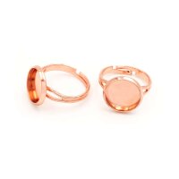 Ringrohlinge Messing peachy roségoldfarben...