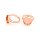Ringrohlinge Messing peachy roségoldfarben für 12mm Cabochons 2 Stück
