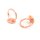 Ringrohlinge Messing peachy roségoldfarben für 12mm Cabochons 2 Stück