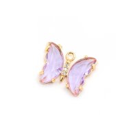 Anhänger Schmetterling mit Zirkonia in flieder 1...