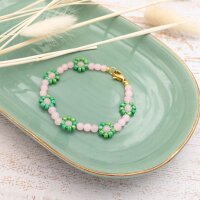 Glasperlen als Jadeimitat in rosa 4mm 100 Stück