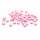 runde Acrylperlen in rosa mit weißen Herzen 7mm 50 Stück