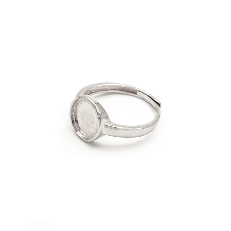 Ringrohling aus 925 Sterling Silber für 10mm Cabochons 1 Stück