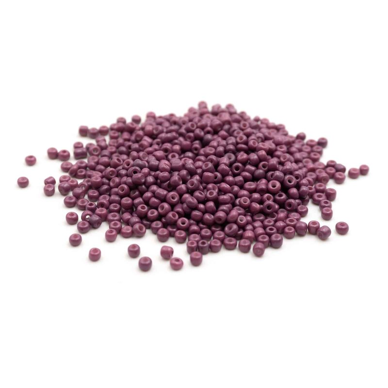 Rocailles Perlen in beerenfarben 3mm 20 Gramm
