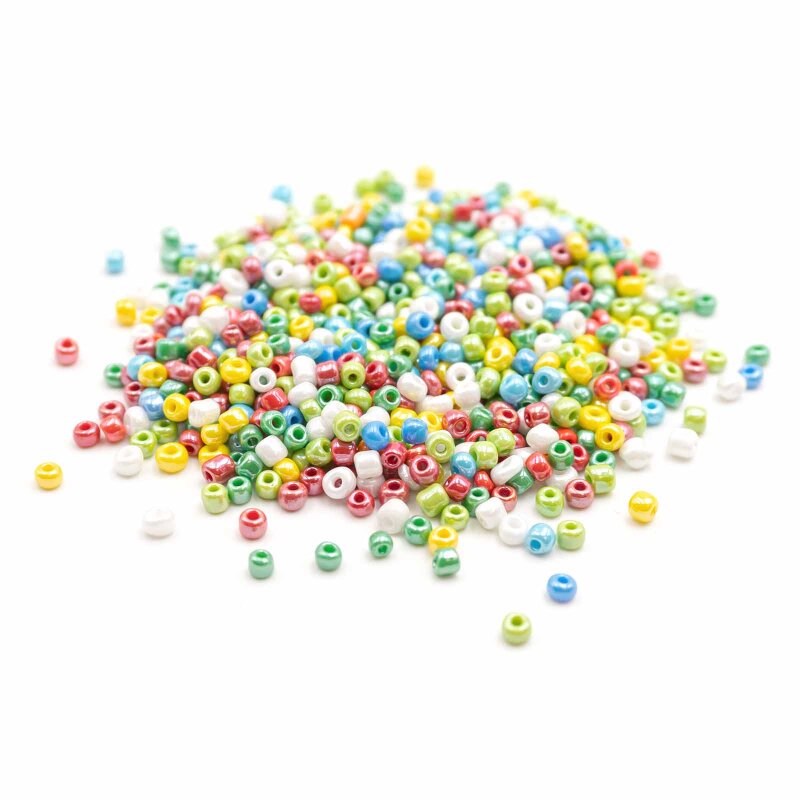Rocailles Perlen im Farbmix 3mm 20 Gramm