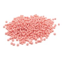 Rocailles Perlen in mattem rosa 3mm 20 Gramm