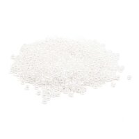 Rocailles Perlen in weiß mit Holo Effekt 3mm 20 Gramm