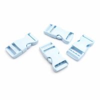 Steckverschlüsse in zartem blau 6x3cm 4 Stück