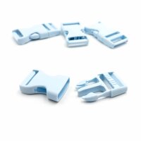 Steckverschlüsse in zartem blau 6x3cm 4 Stück