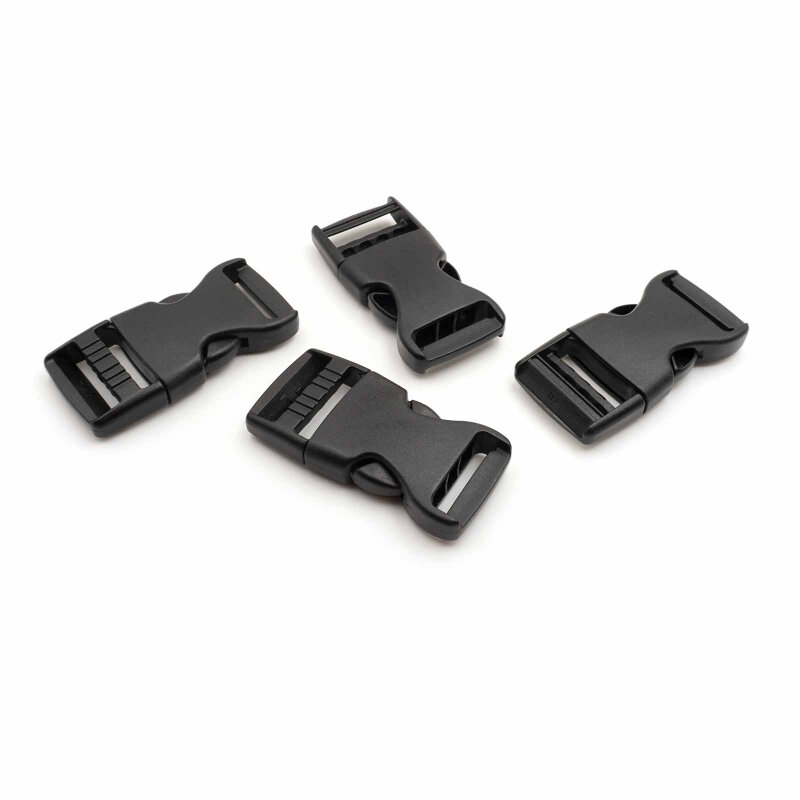 Steckverschlüsse in schwarz 6x3cm 4 Stück
