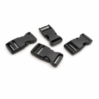 Steckverschlüsse in schwarz 6x3cm 4 Stück