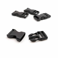 Steckverschlüsse in schwarz 6x3cm 4 Stück