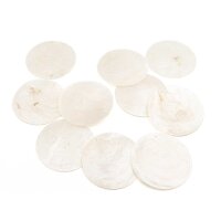 Capiz Muschelscheiben in cremeweiß 60mm 10 Stück