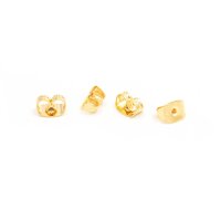Ohrstopper für Ohrstecker mit 24k Goldbeschichtung 4...