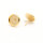 Ohrstecker mit 10 mm Fassung, 24K Goldbeschichtung, 2 Stück