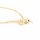 Armband Rohling Messing 18k vergoldet 22cm mit Stopperperle Schiebeverschluss