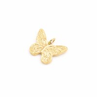 Anhänger Schmetterling aus 316 Edelstahl mit 14k...