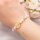 Zwischenperle heilige Maria, 18K Goldbeschichtung, 16 mm, 1 Stück