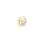 Perle Zylinder mit klaren Zirkonia Steinen 18K Gold beschichtet 1 Stück