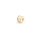 Perle Zylinder mit klaren Zirkonia Steinen 18K Gold beschichtet 1 Stück