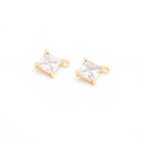 Anhänger mit Zirkonia Schmuckstein 18k Gold...